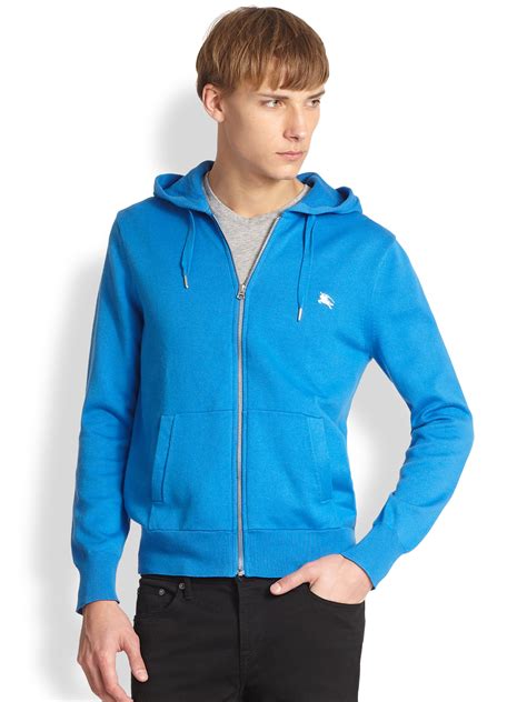 burberry crewneck blue|authentic Burberry hoodie.